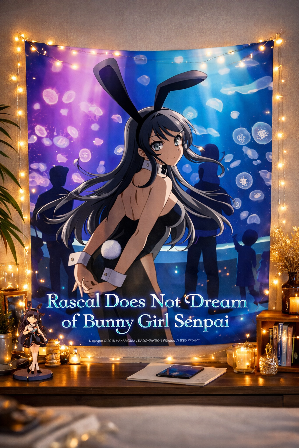 Bunny Girl Senpai Tapestry – Anime Wall Art for Bedroom & Living Space