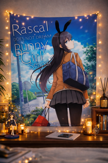 Bunny Girl Senpai Tapestry – Anime Wall Art for Bedroom & Living Space