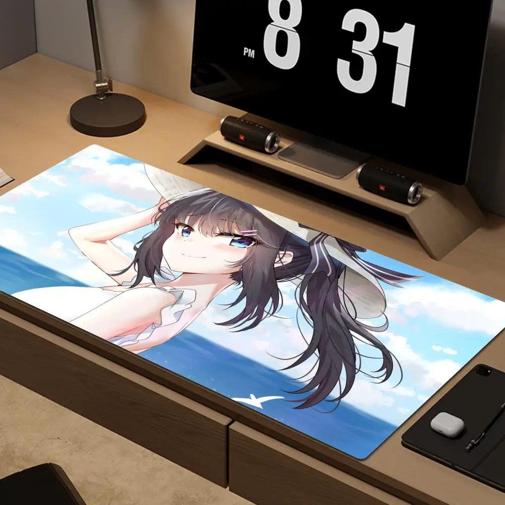 Cute Bunny Girl Senpai Mouse Pad – A Must-Have for Fans