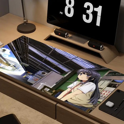 Cute Bunny Girl Senpai Mouse Pad – A Must-Have for Fans