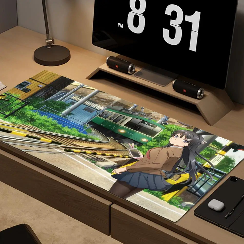 Cute Bunny Girl Senpai Mouse Pad – A Must-Have for Fans
