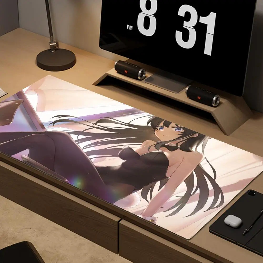 Cute Bunny Girl Senpai Mouse Pad – A Must-Have for Fans