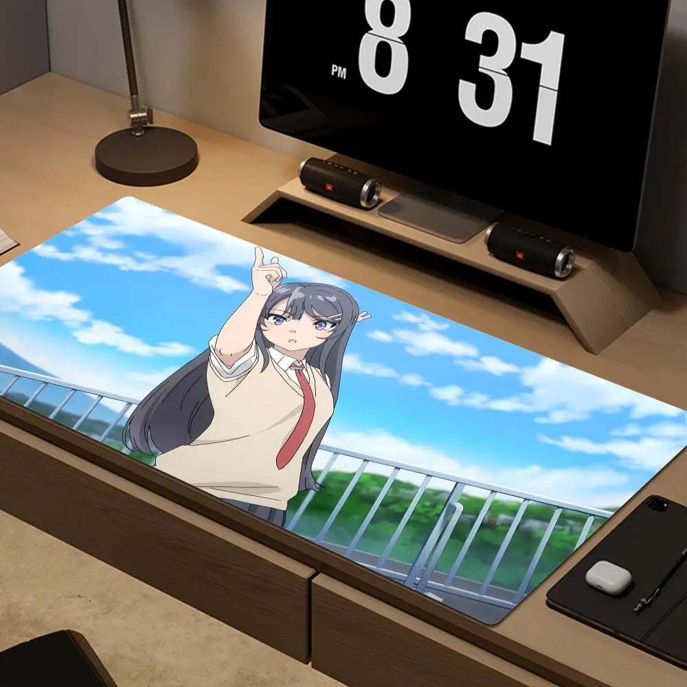 Cute Bunny Girl Senpai Mouse Pad – A Must-Have for Fans