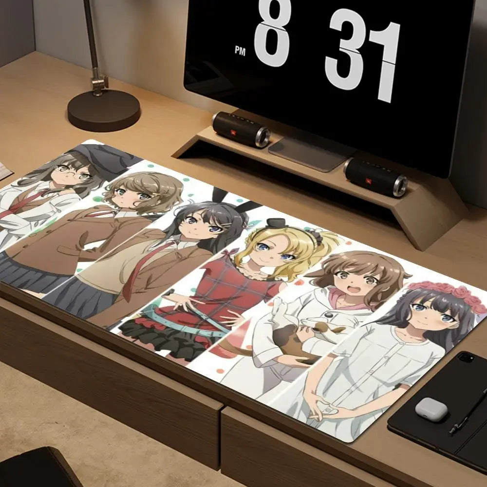 Cute Bunny Girl Senpai Mouse Pad – A Must-Have for Fans